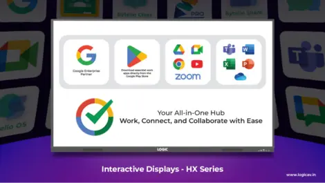 Logic launches Google certified interactive flat panels