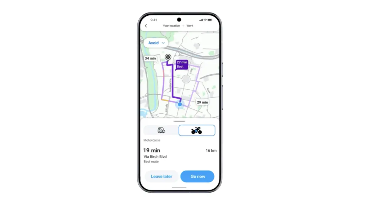 Waze adds motorcycle mode & Gemini navigation tools