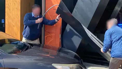 Car crashes into Tauranga council building